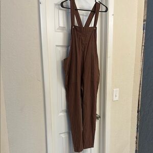 Little Cottonwood linen Overalls